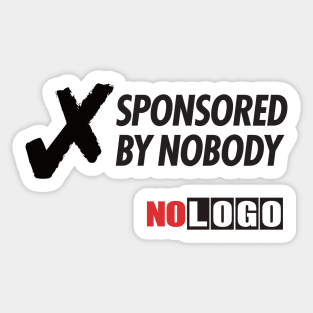 Sponsored by nobody Sticker